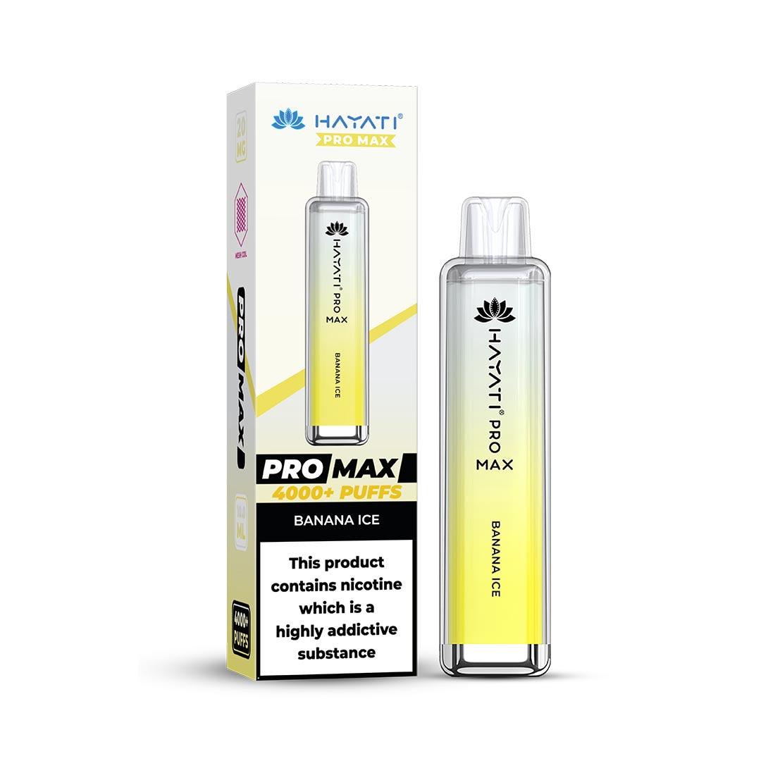 Hayati® Pro Max Disposable 4000+ Vape Kit Puffs (50mg)