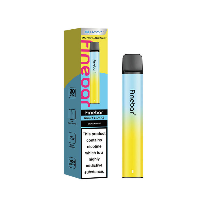 Hayati® Finebar 1000+ Vape Kit (20mg)