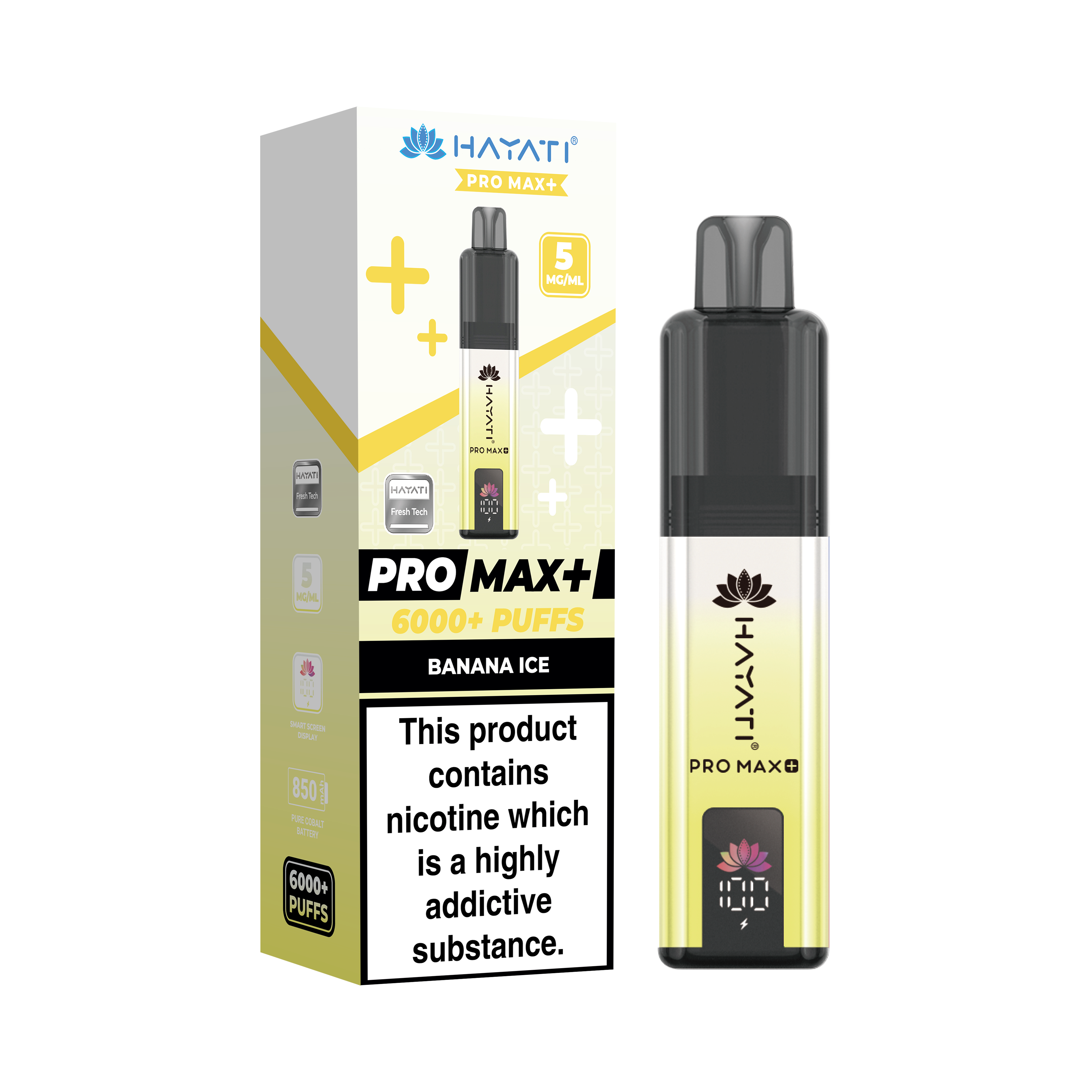 Hayati® Pro Max+ 6000+ Vape Kit (5mg)
