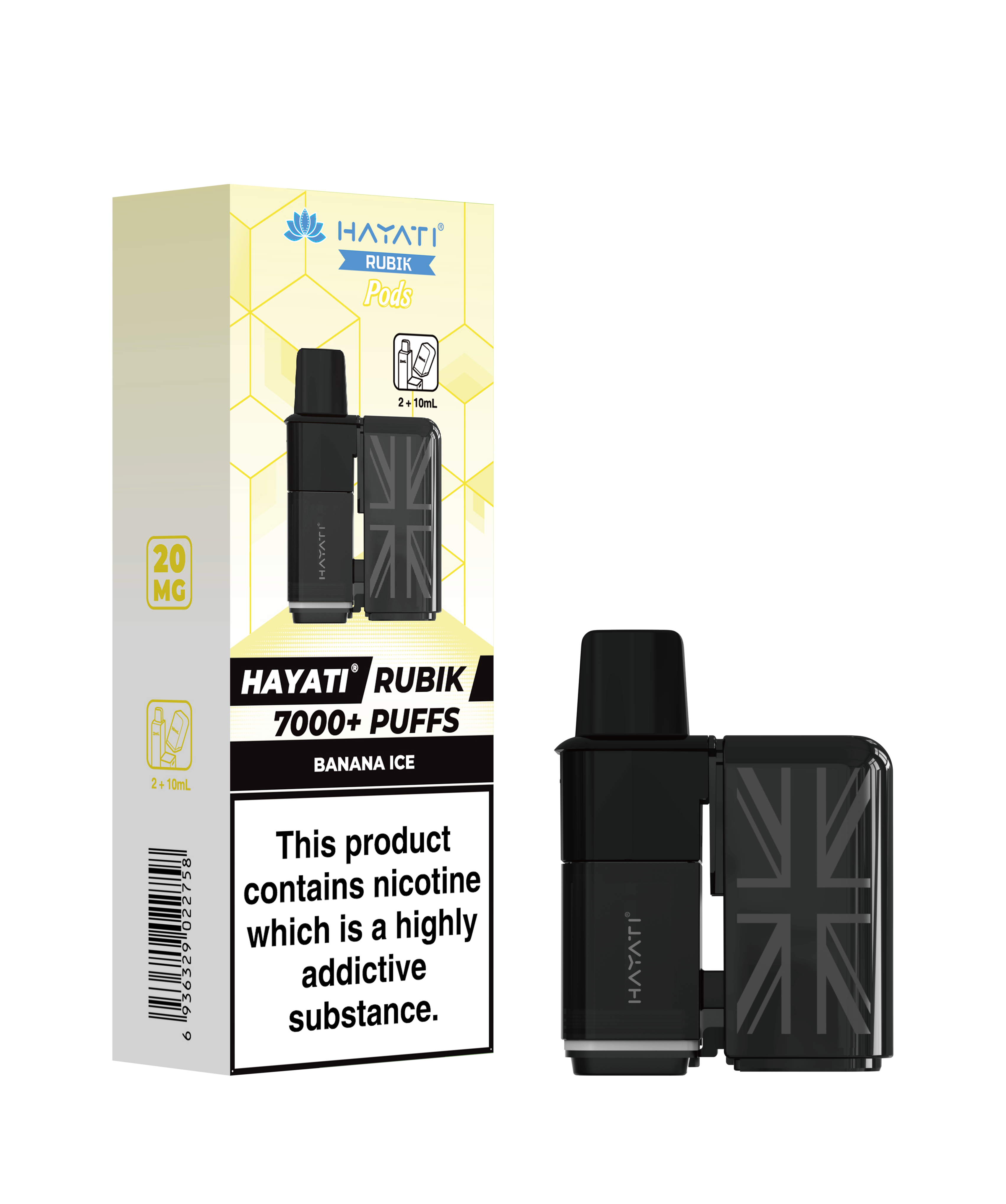 Hayati® Rubik Refillable Pods (20mg)