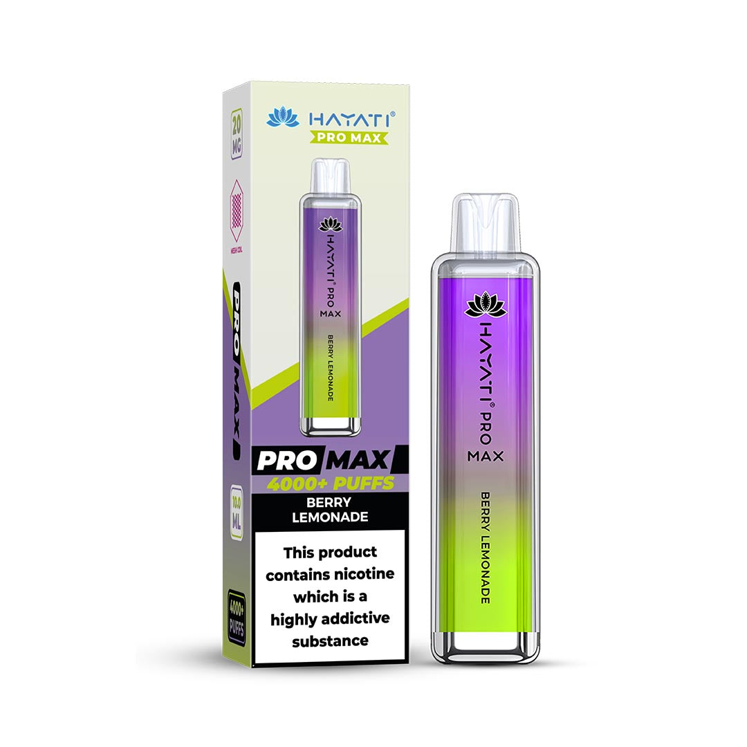 Hayati® Pro Max Disposable 4000+ Vape Kit Puffs (50mg)