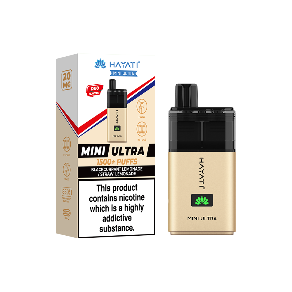 Hayati® Mini Ultra 1500+ Vape Kit (20mg)