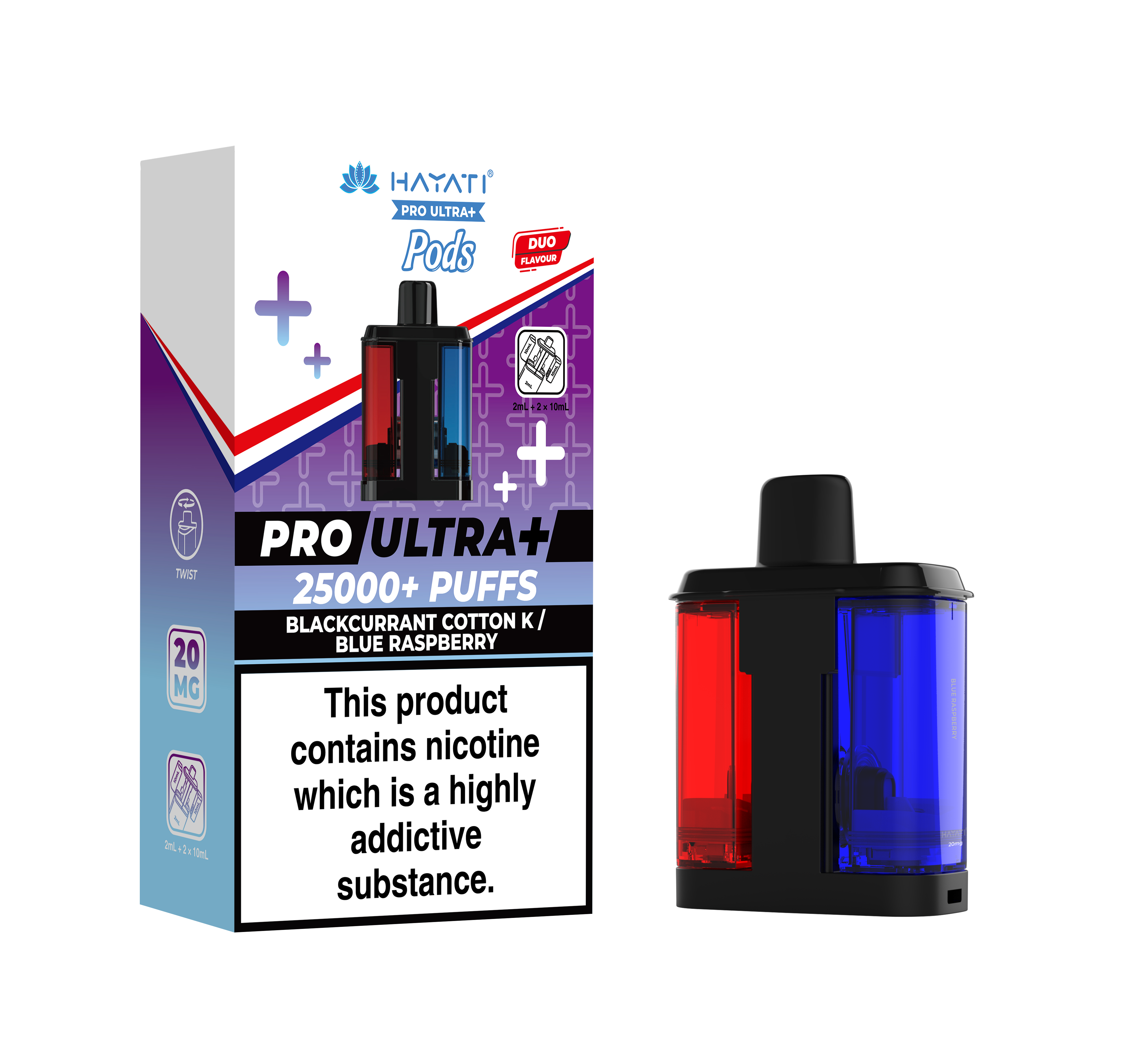 Hayati® Pro Ultra+ 25K Prefilled Pods (20mg)