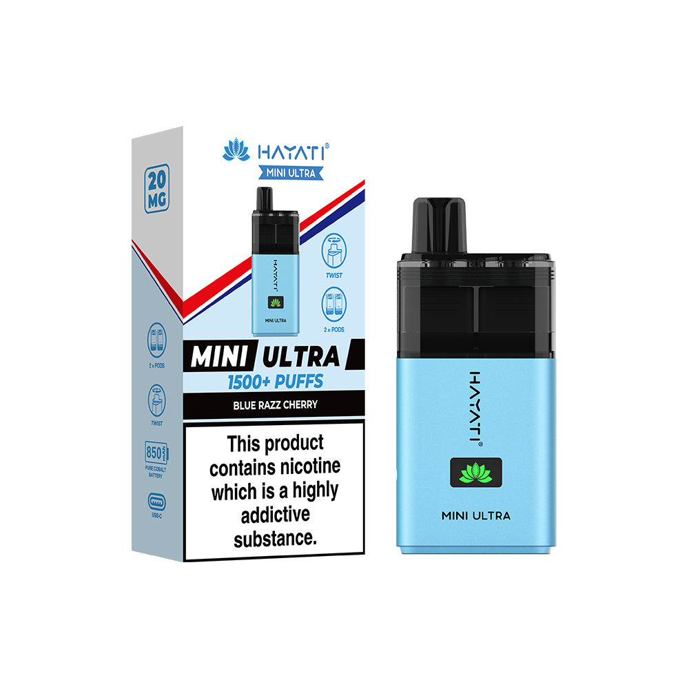 Hayati® Mini Ultra 1500+ Vape Kit (20mg)