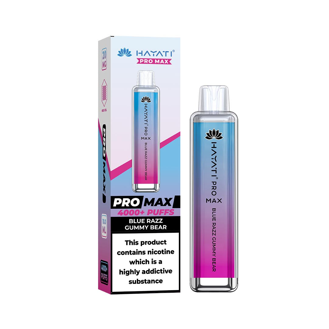 Hayati® Pro Max Disposable 4000+ Vape Kit Puffs (50mg)