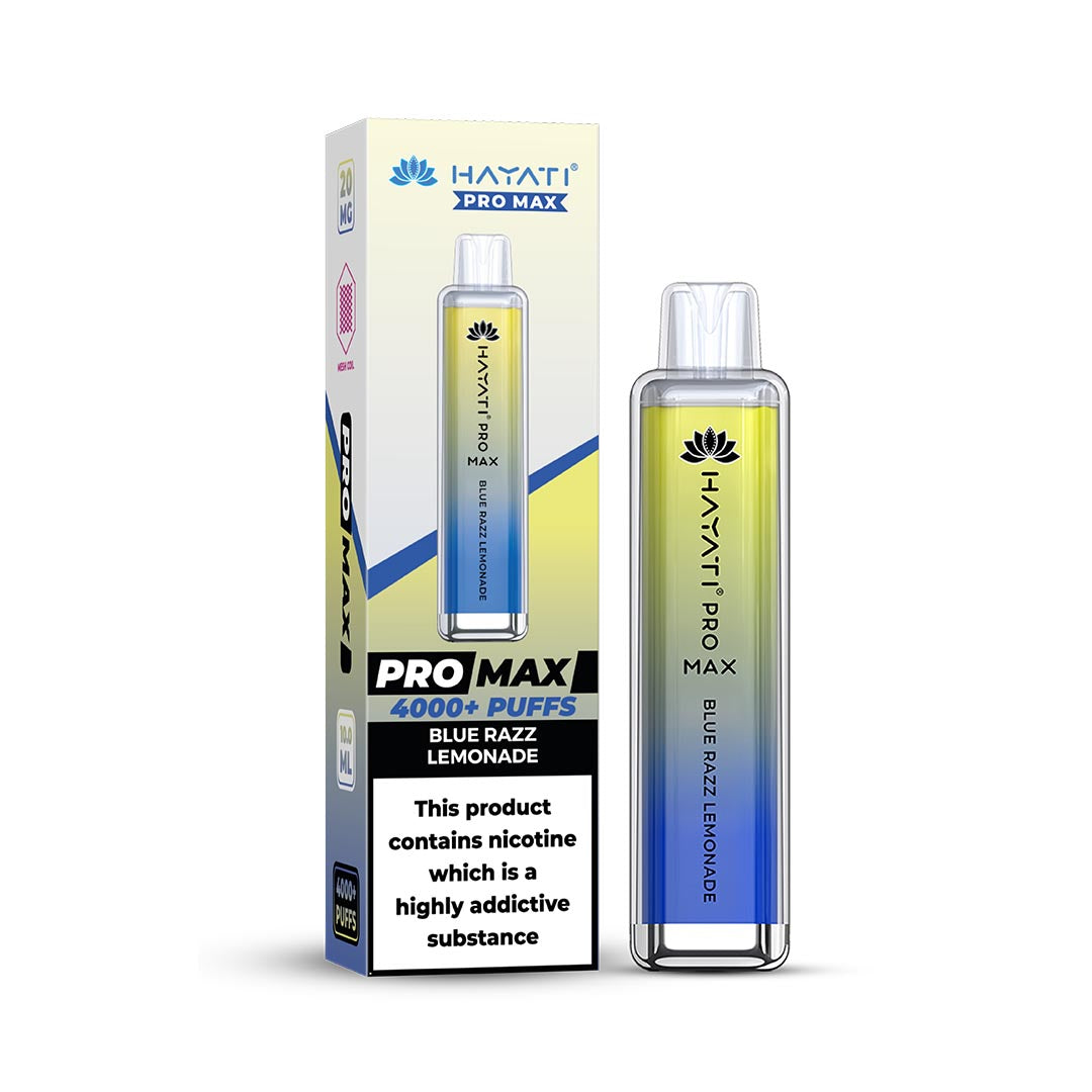 Hayati® Pro Max Disposable 4000+ Vape Kit Puffs (50mg)