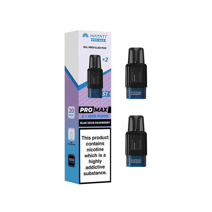 Hayati® Pro Max S1 1000+ Prefilled Pods (20mg)