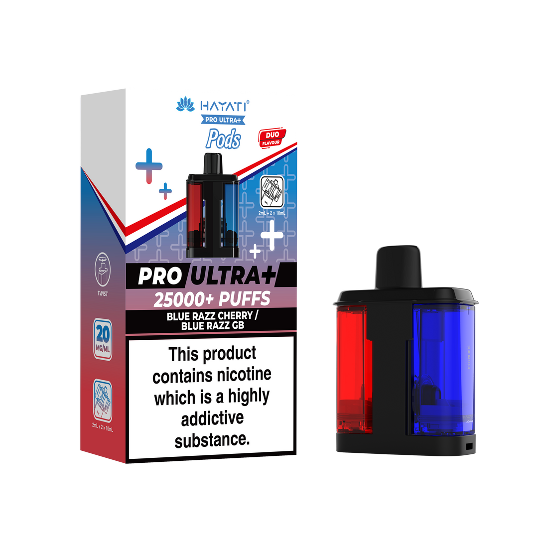 Hayati® Pro Ultra+ 25K Prefilled Pods (20mg)