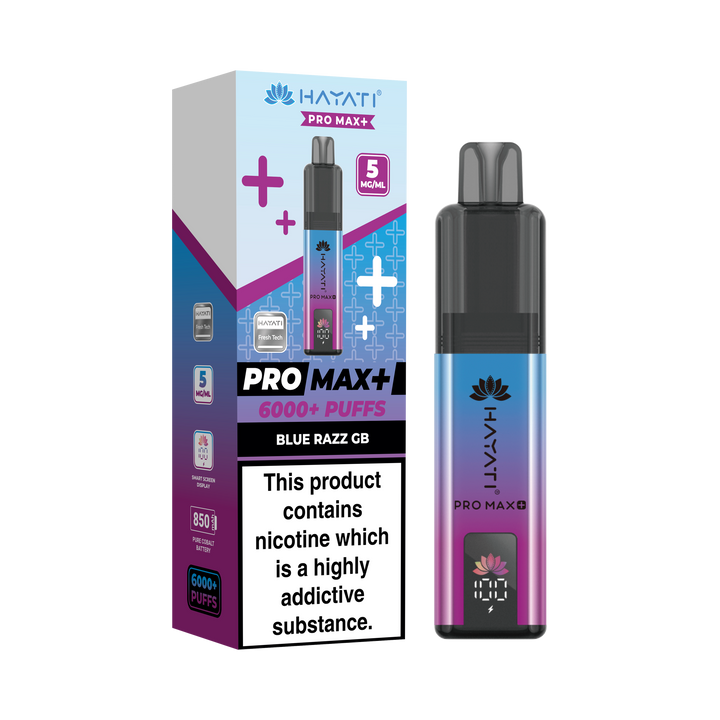 Hayati® Pro Max+ 6000+ Vape Kit (5mg)