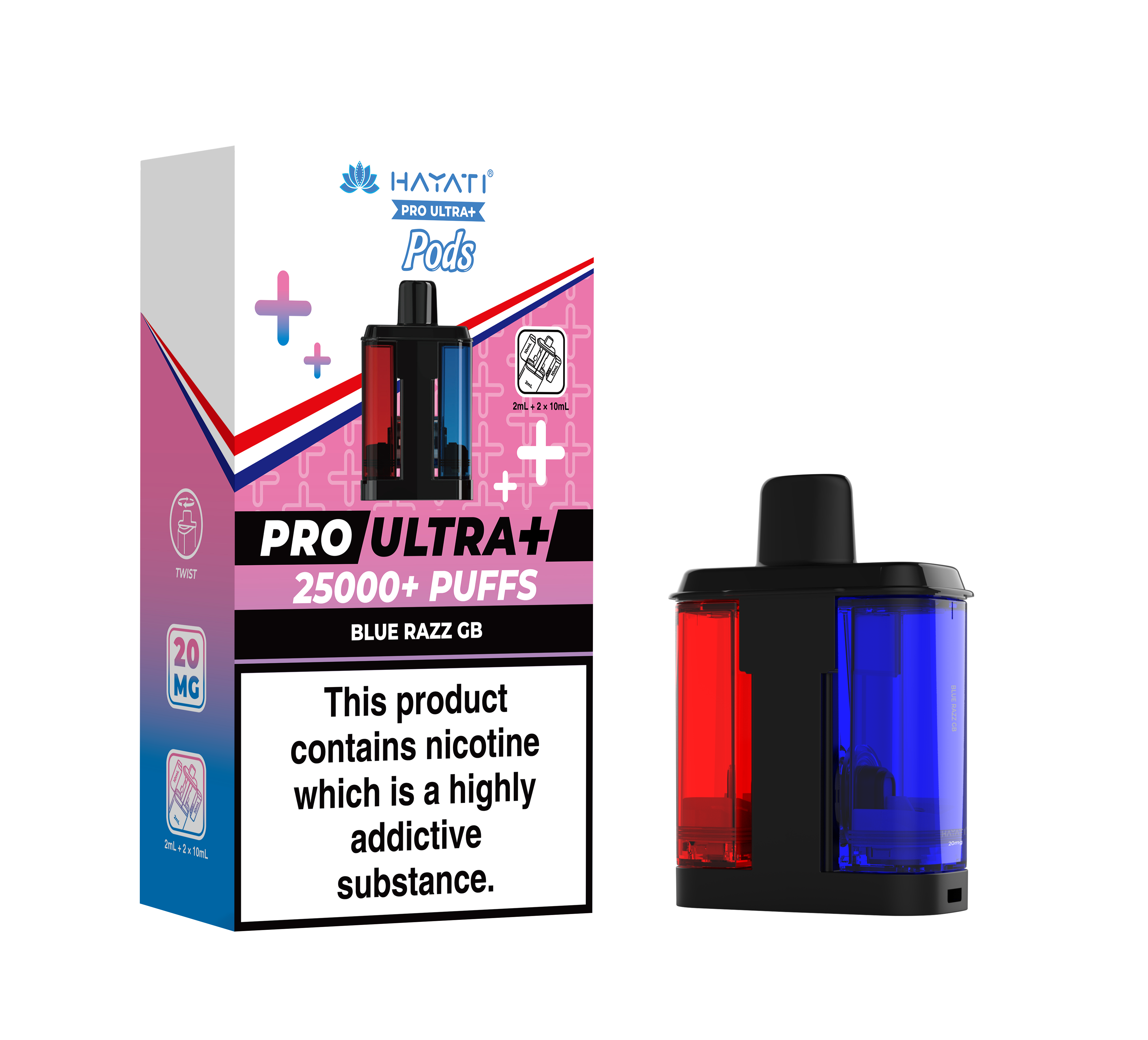 Hayati® Pro Ultra+ 25K Prefilled Pods (20mg)