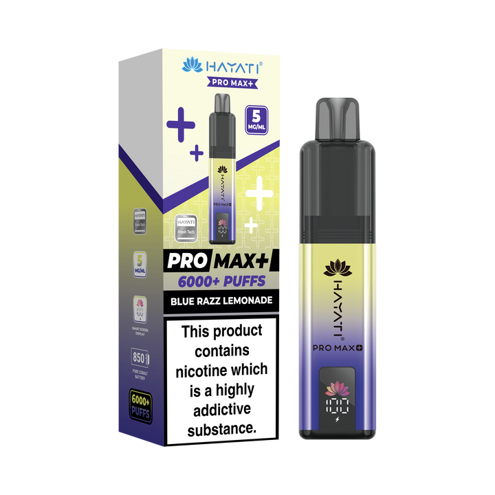 Hayati® Pro Max+ 6000+ Vape Kit (5mg)