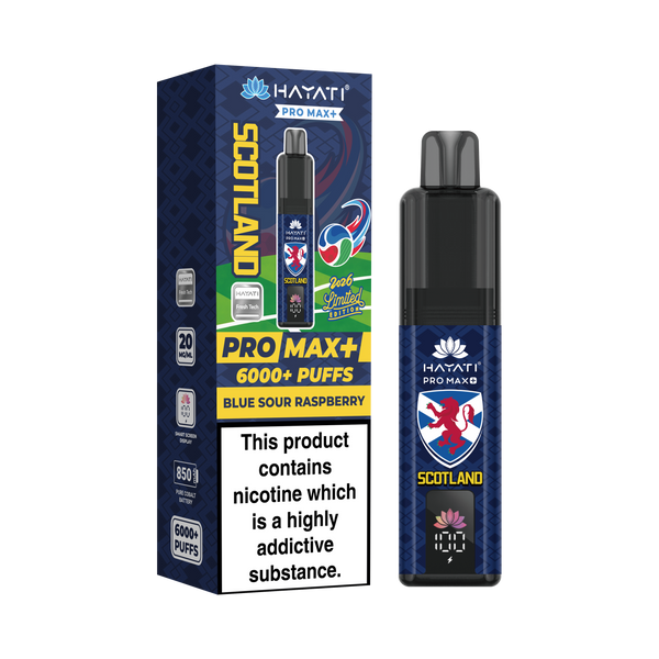Hayati® Pro Max+ 6000+ Vape Kit  World Cup Limited Edition - Scotland (20mg)