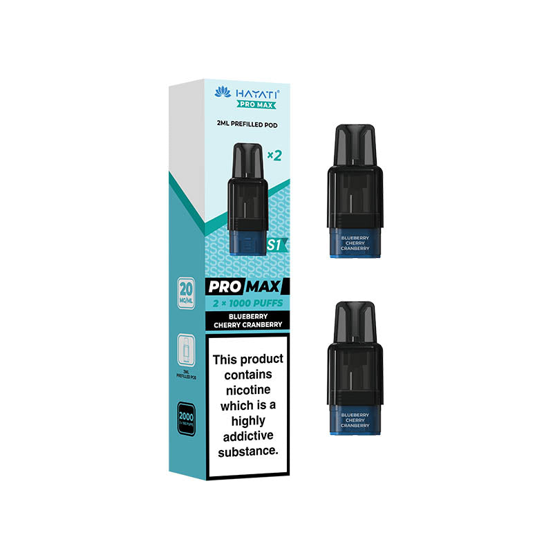 Hayati® Pro Max S1 1000+ Prefilled Pods (20mg)
