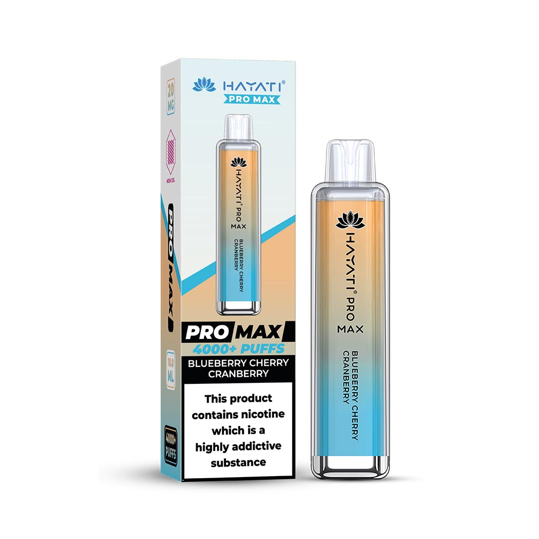 Hayati® Pro Max Disposable 4000+ Vape Kit Puffs (50mg)