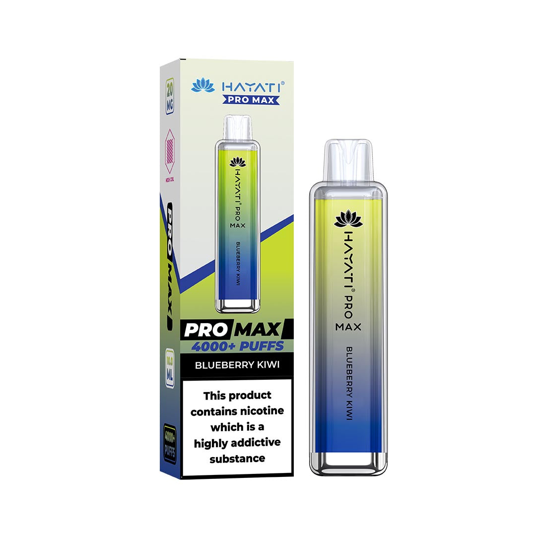Hayati® Pro Max Disposable 4000+ Vape Kit Puffs (50mg)