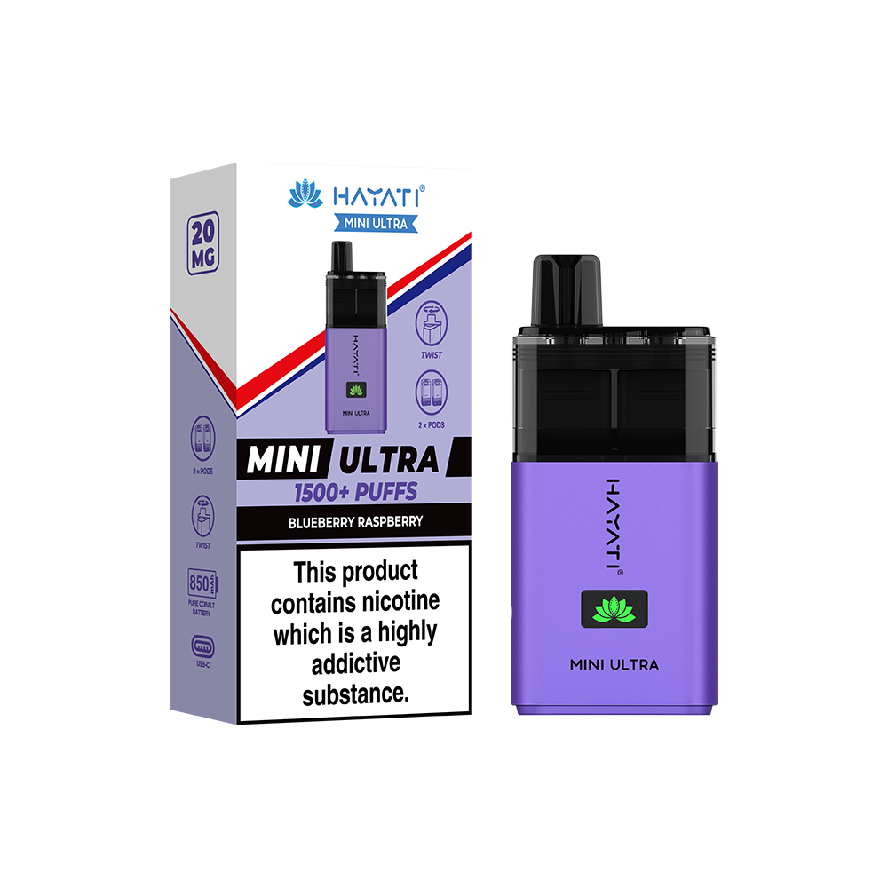 Hayati Mini Ultra 1500+ Puffs  Compliant Post June 1st