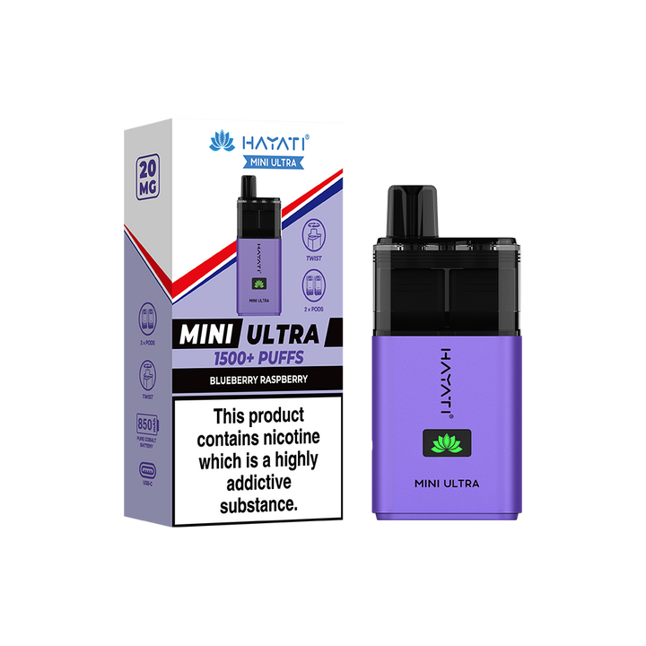 Hayati Mini Ultra 1500+ Puffs  Compliant Post June 1st