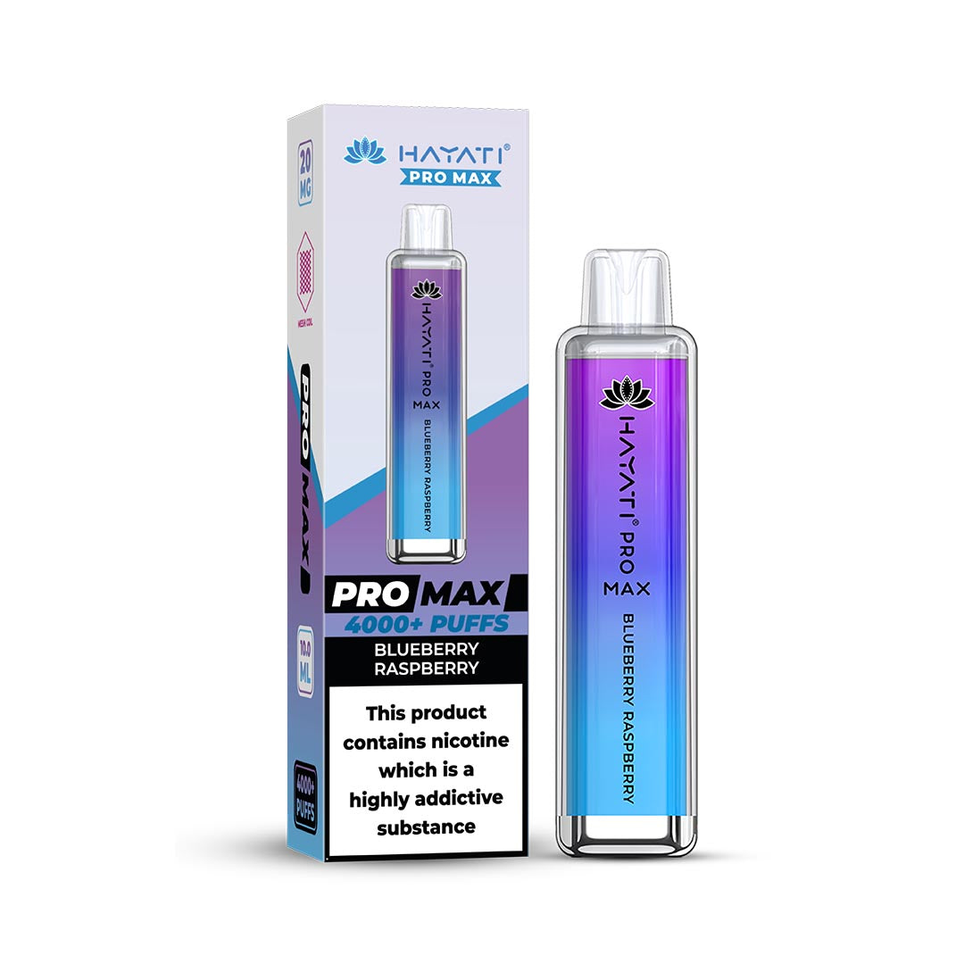 Hayati® Pro Max Disposable 4000+ Vape Kit Puffs (50mg)