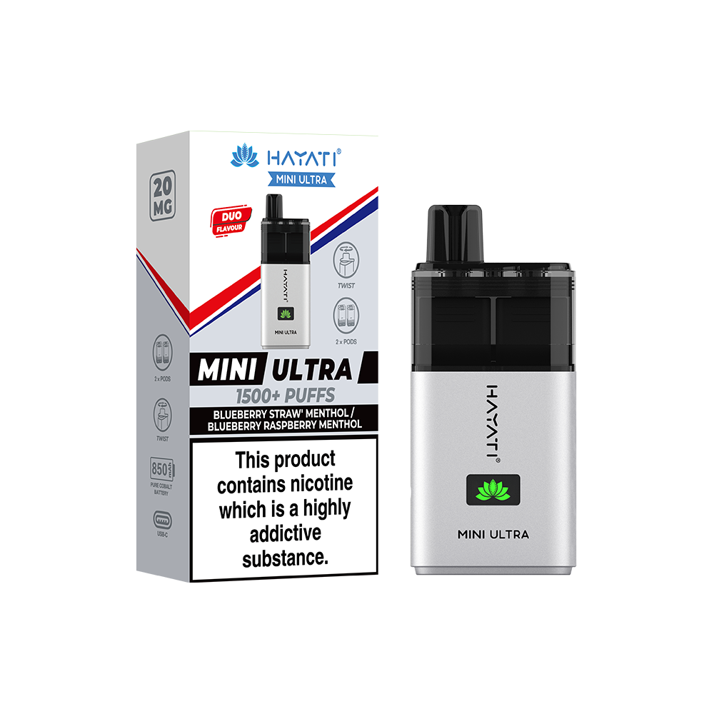 Hayati® Mini Ultra 1500+ Vape Kit (20mg)