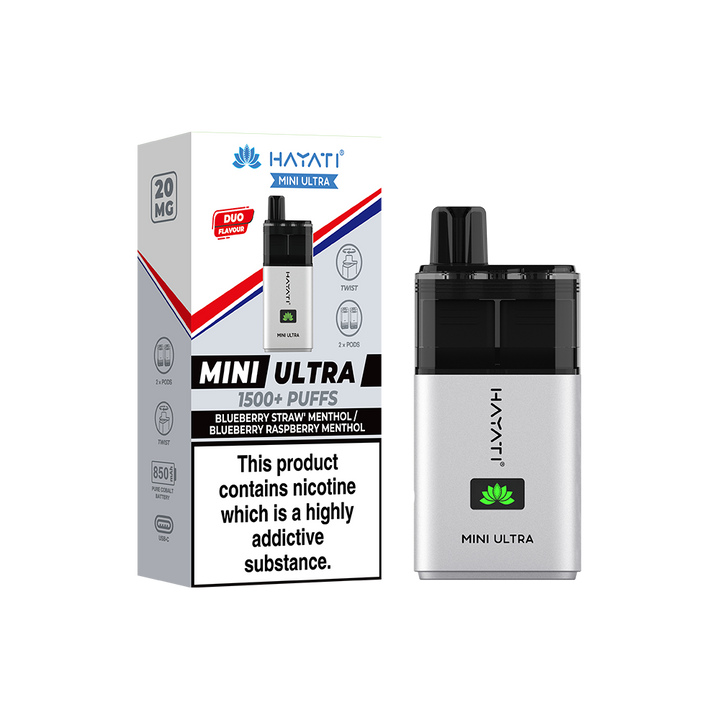 Hayati® Mini Ultra 1500+ Vape Kit (20mg)