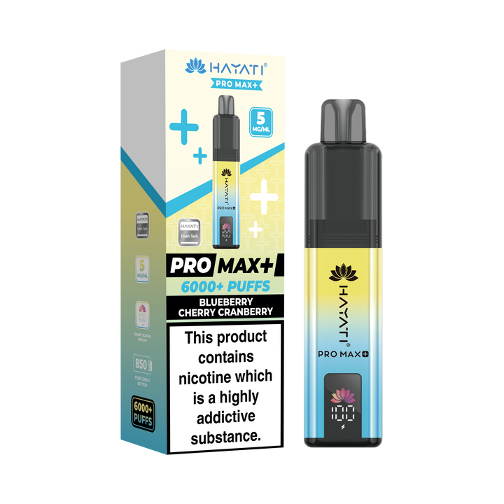 Hayati® Pro Max+ 6000+ Vape Kit (5mg)