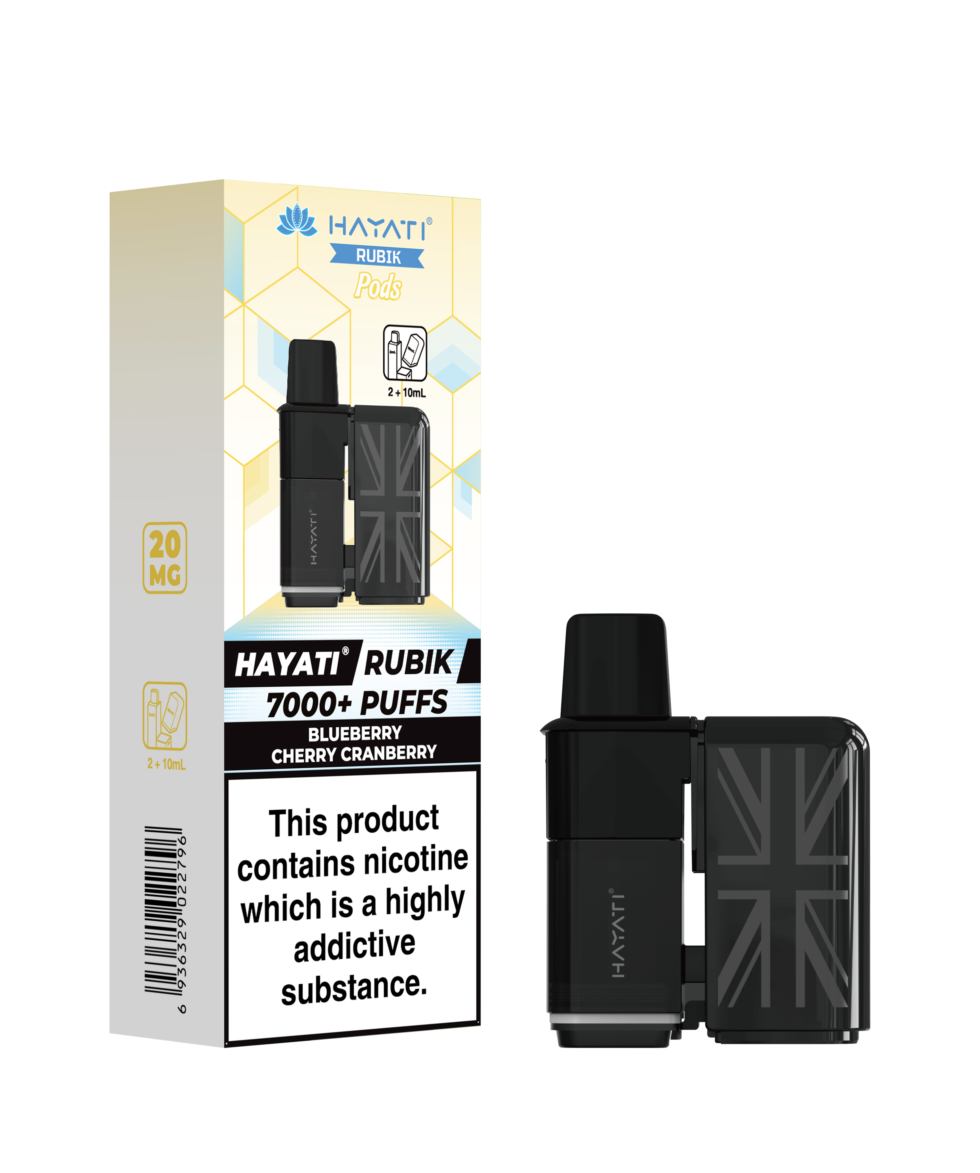 Hayati® Rubik Refillable Pods (20mg)