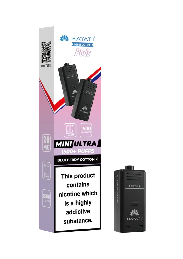 Hayati® Mini Ultra 1500+ Prefilled Pods (20mg)