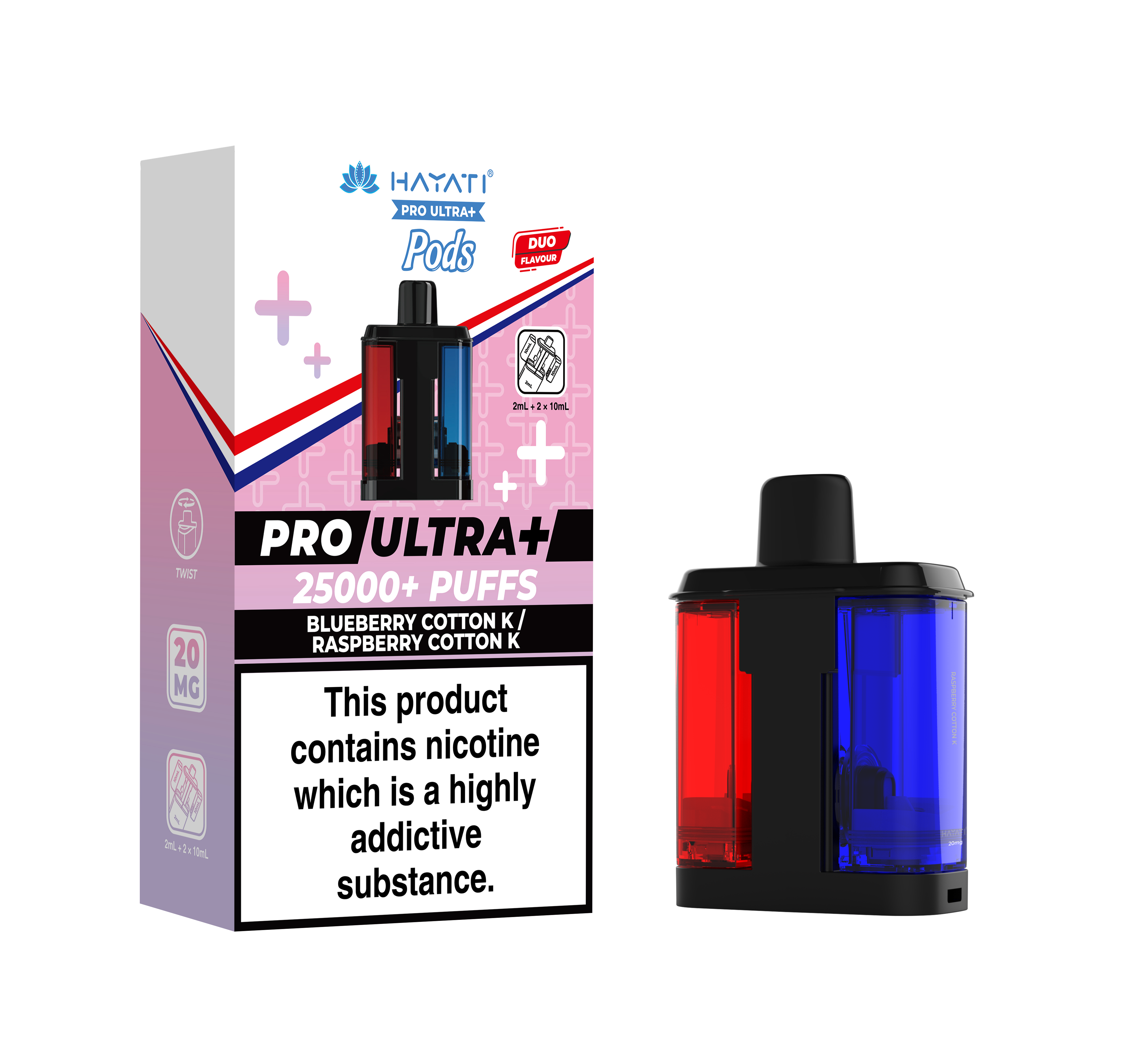Hayati® Pro Ultra+ 25K Prefilled Pods (20mg)