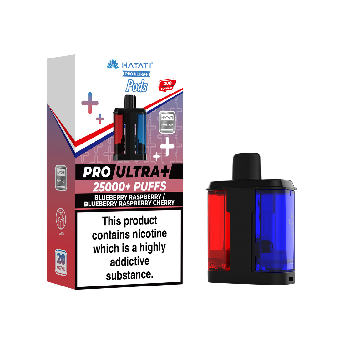 Hayati® Pro Ultra+ 25K Prefilled Pods (20mg)