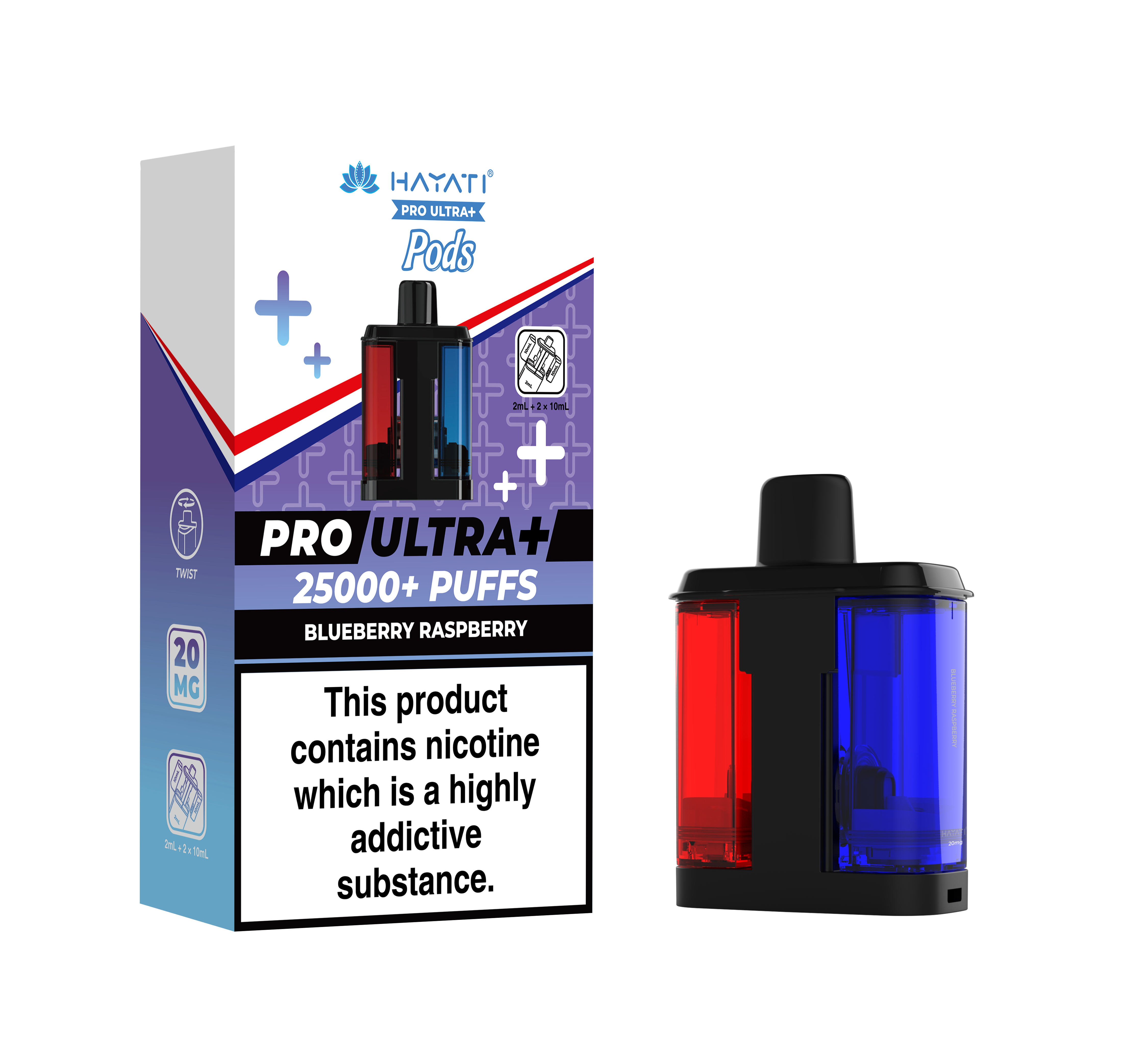 Hayati® Pro Ultra+ 25K Prefilled Pods (20mg)