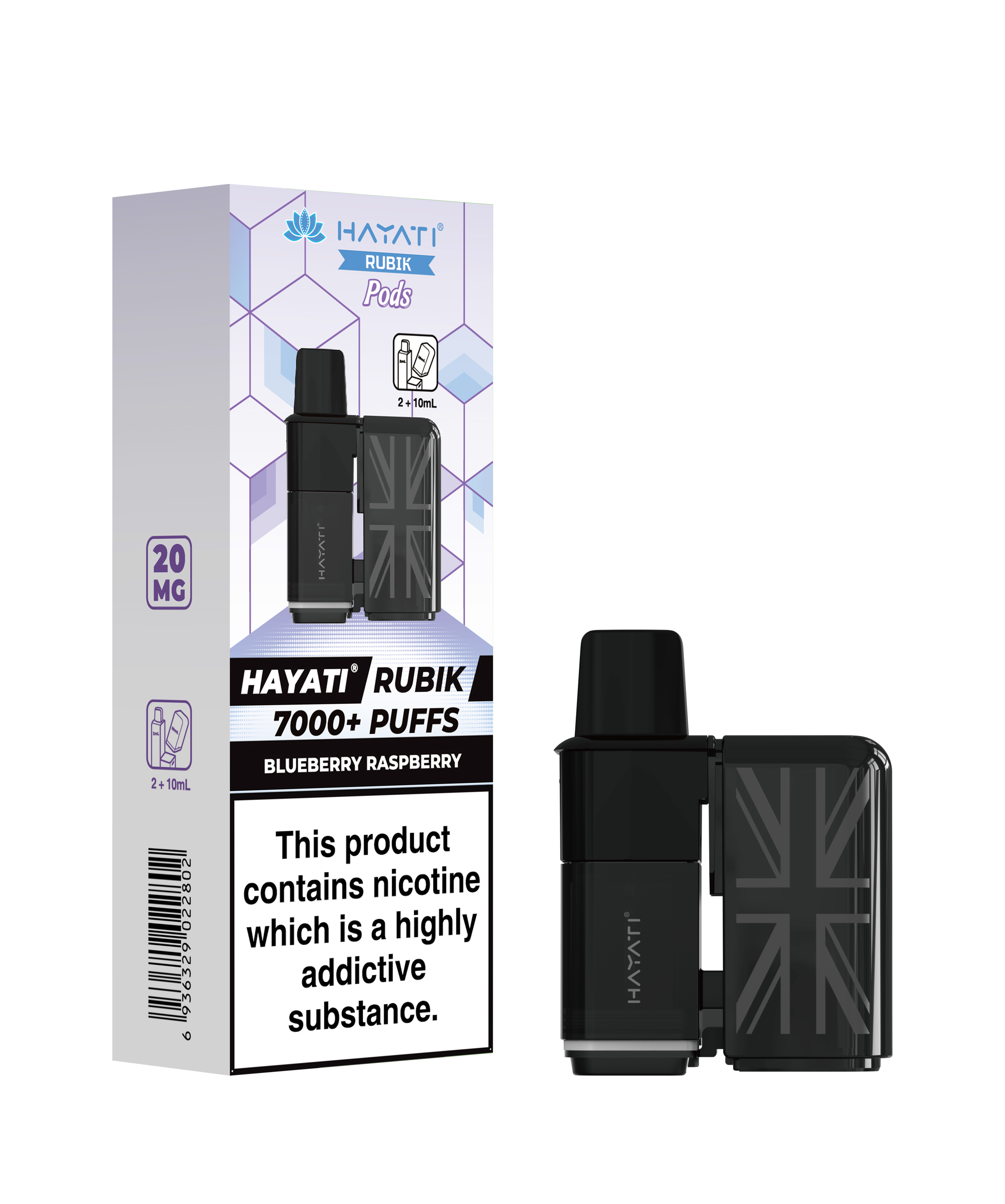 Hayati® Rubik Refillable Pods (20mg)
