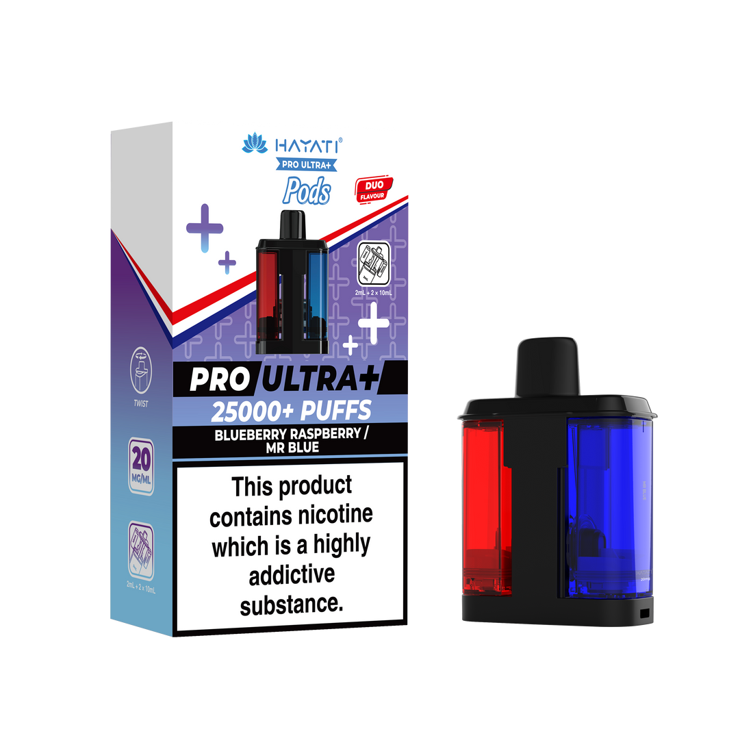 Hayati® Pro Ultra+ 25K Prefilled Pods (20mg)
