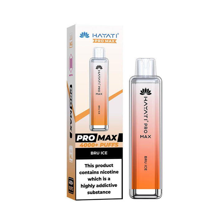 Hayati® Pro Max Disposable 4000+ Vape Kit Puffs (50mg)