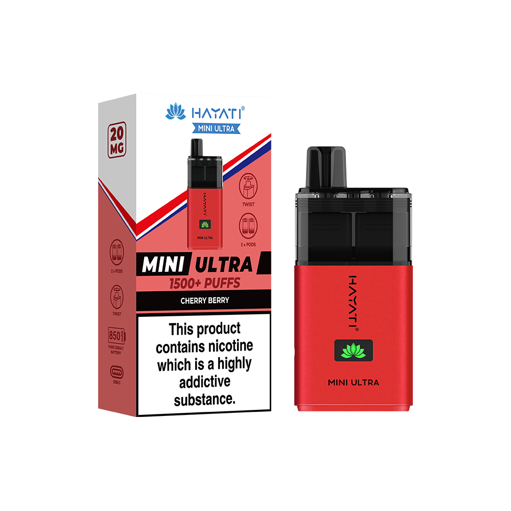 Hayati® Mini Ultra 1500+ Vape Kit (20mg)