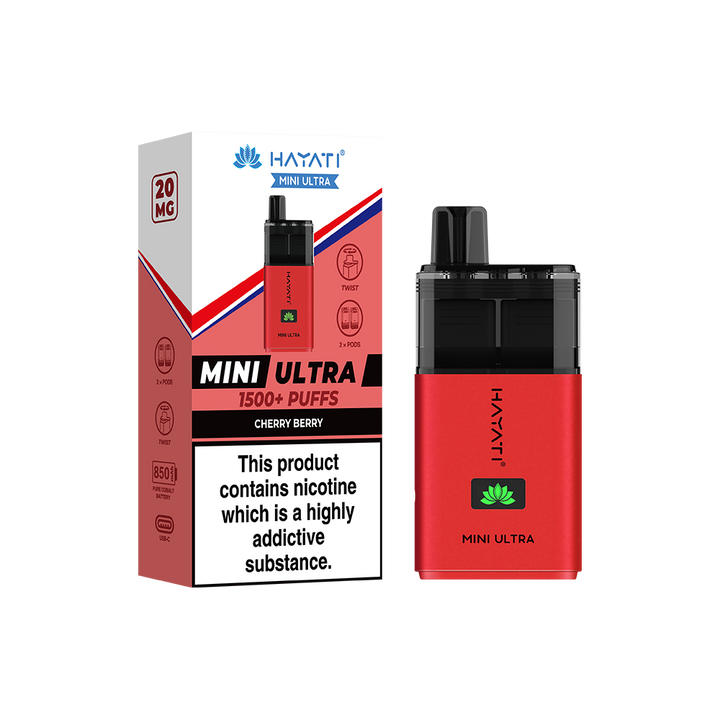 Hayati® Mini Ultra 1500+ Vape Kit (20mg)