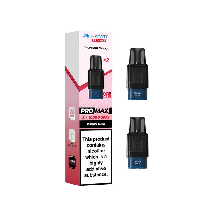 Hayati® Pro Max S1 1000+ Prefilled Pods (20mg)