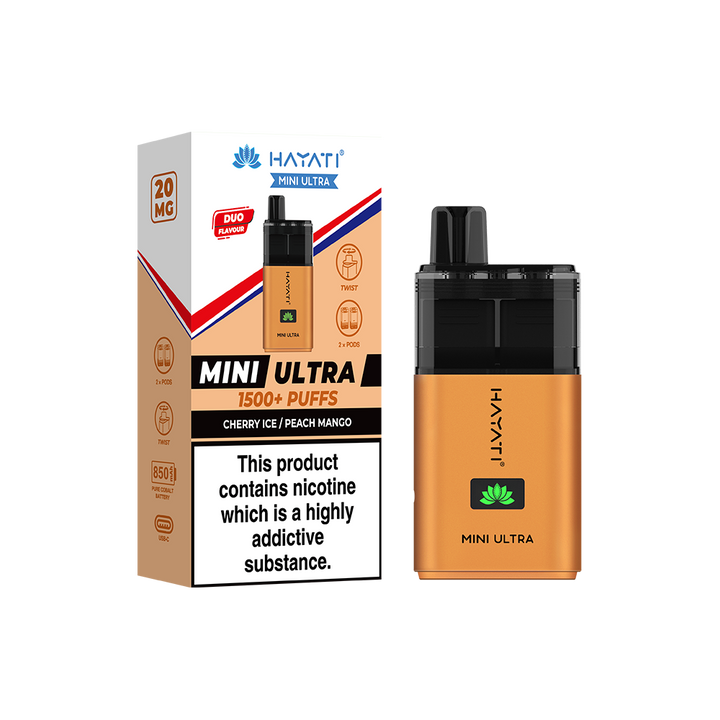 Hayati® Mini Ultra 1500+ Vape Kit (20mg)