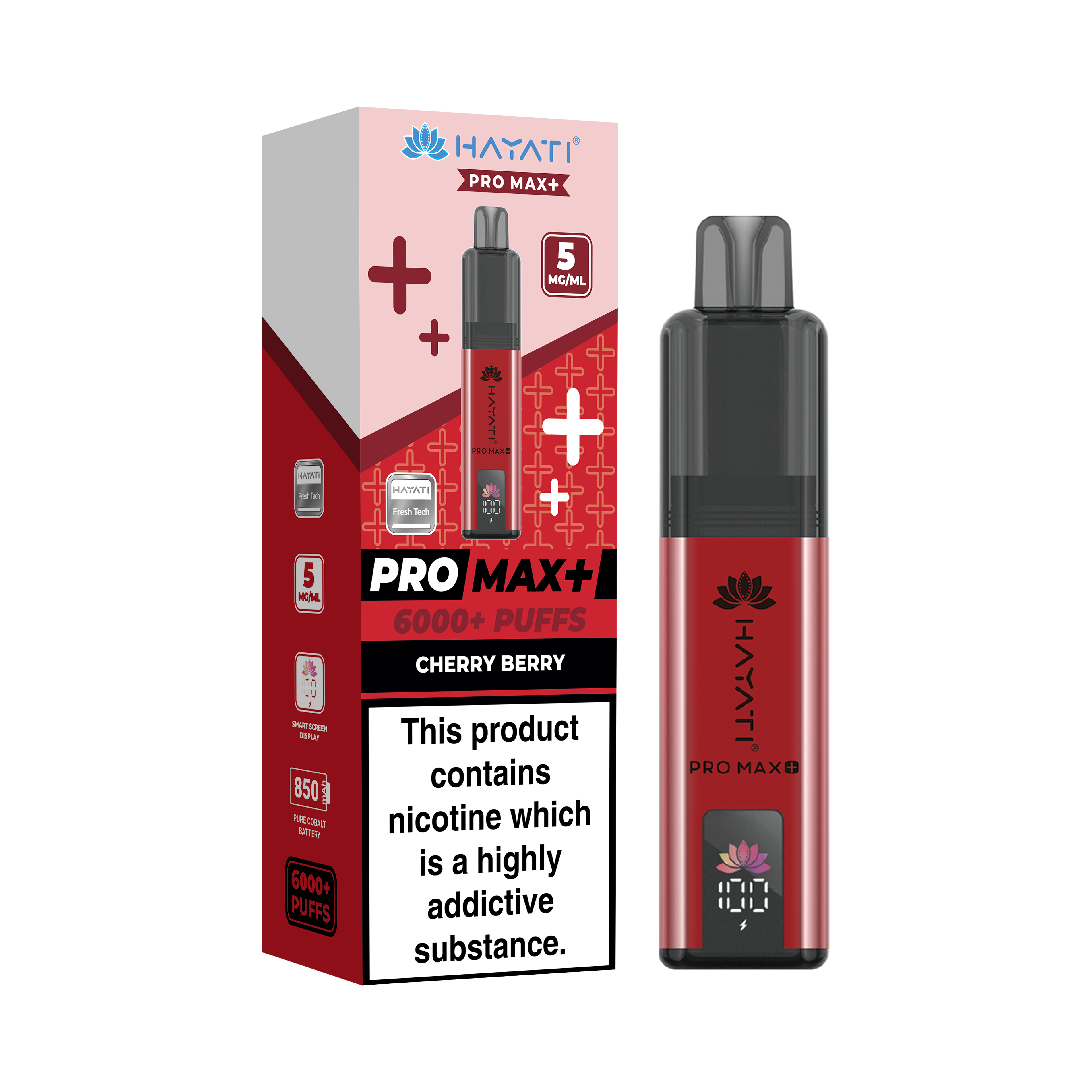 Hayati® Pro Max+ 6000+ Vape Kit (5mg)