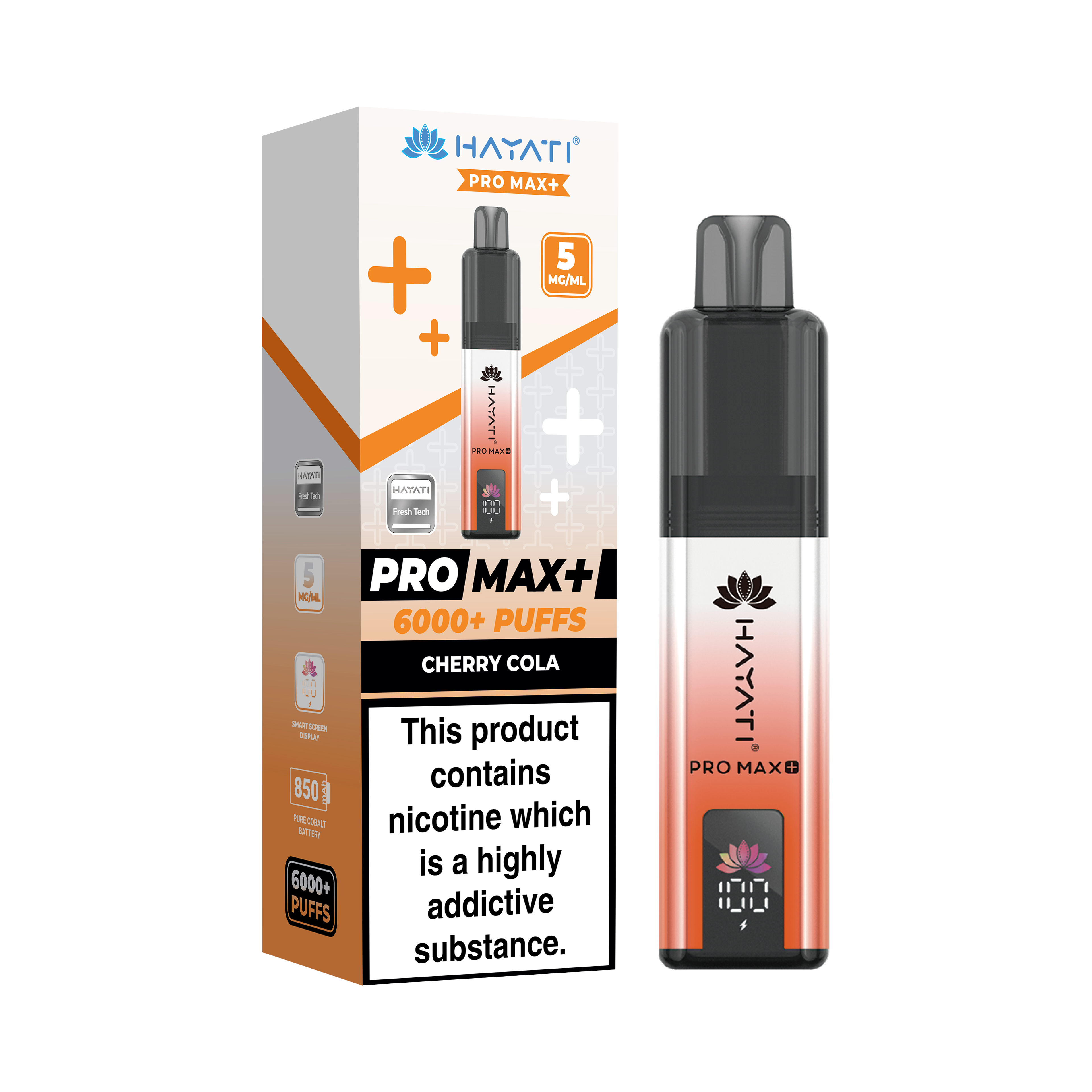 Hayati® Pro Max+ 6000+ Vape Kit (5mg)