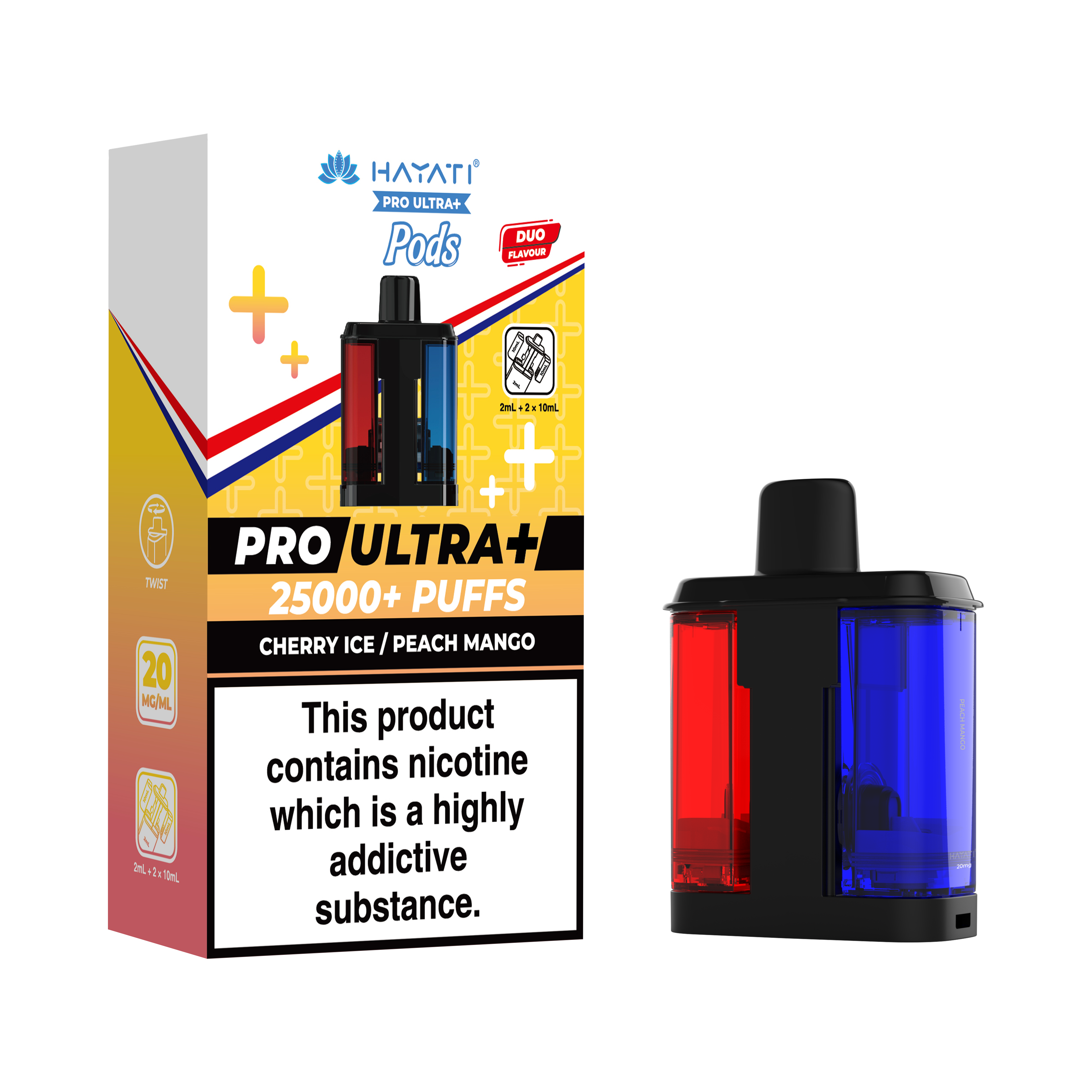 Hayati® Pro Ultra+ 25K Prefilled Pods (20mg)