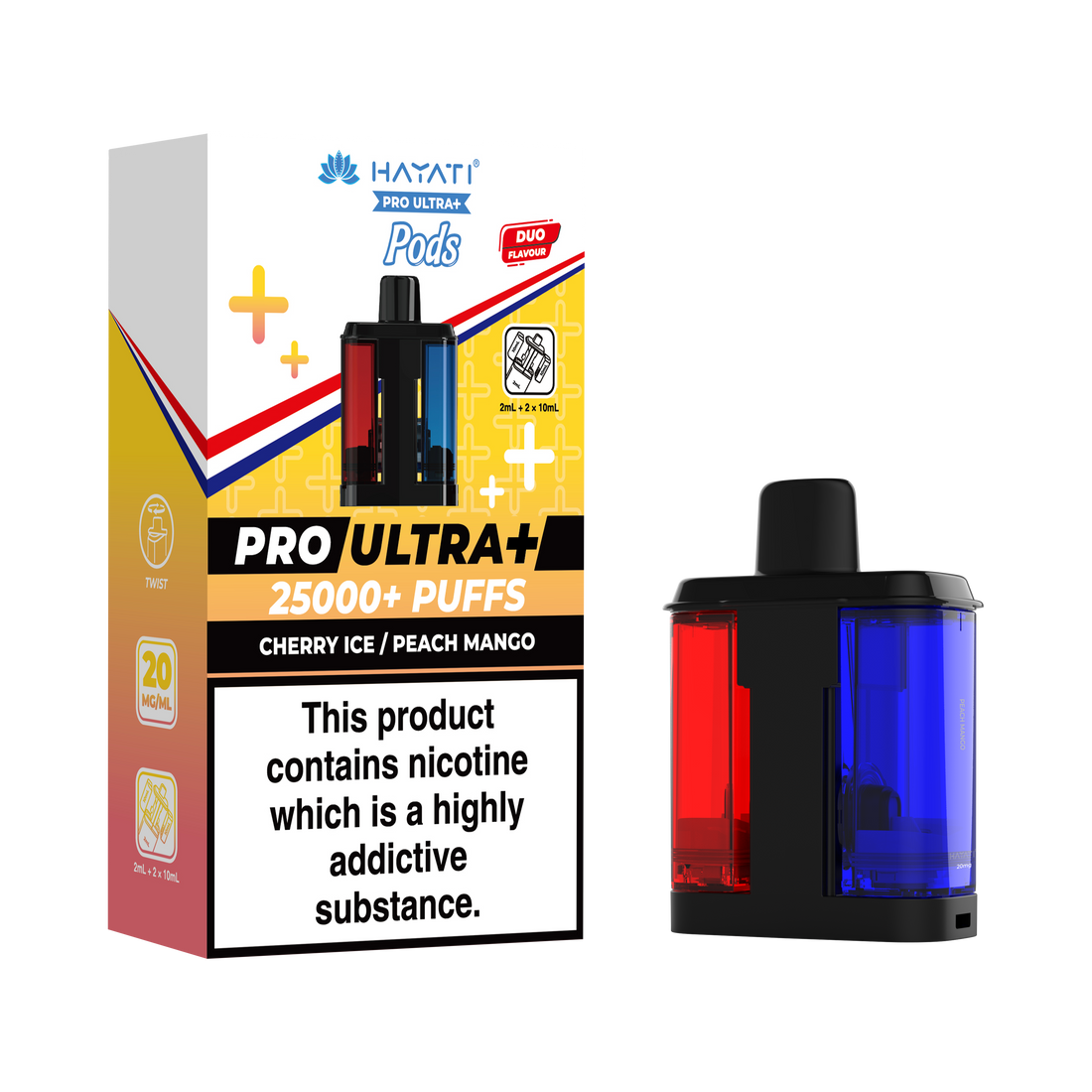 Hayati® Pro Ultra+ 25K Prefilled Pods (20mg)