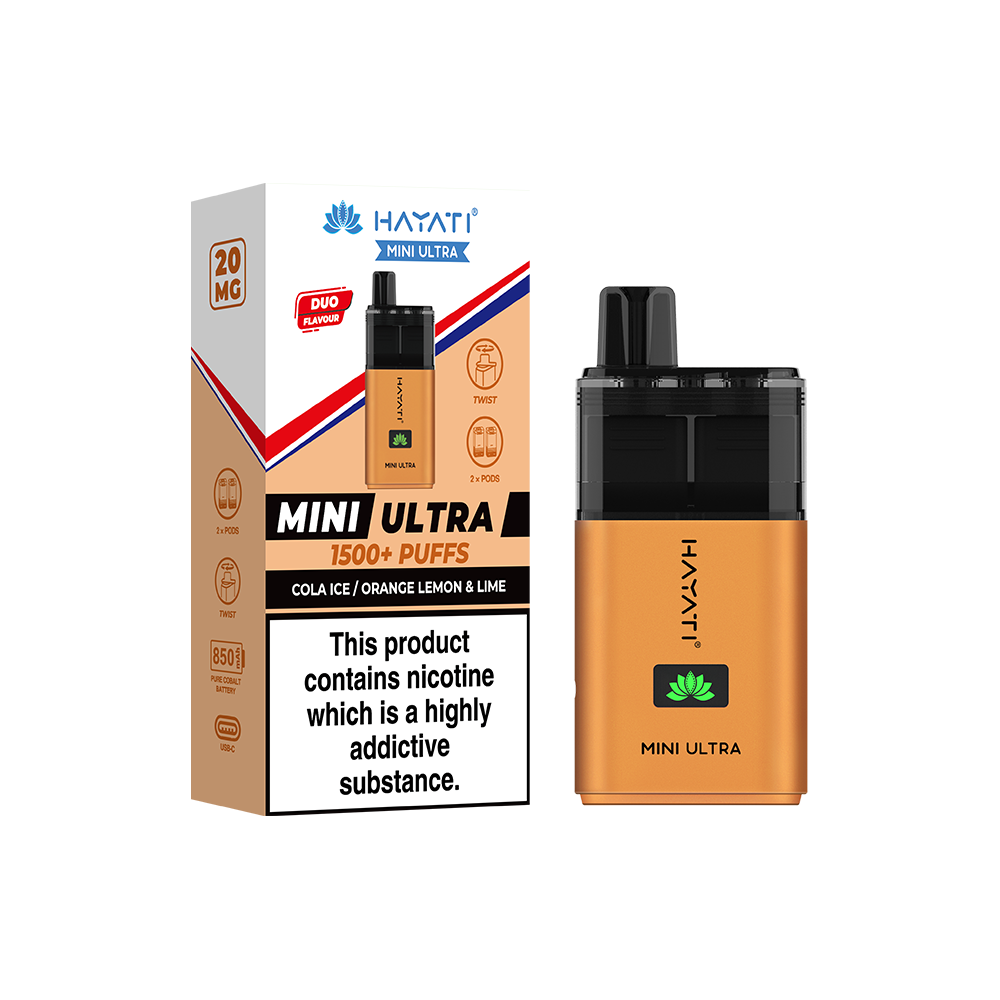 Hayati Mini Ultra 1500+ Puffs  Compliant Post June 1st