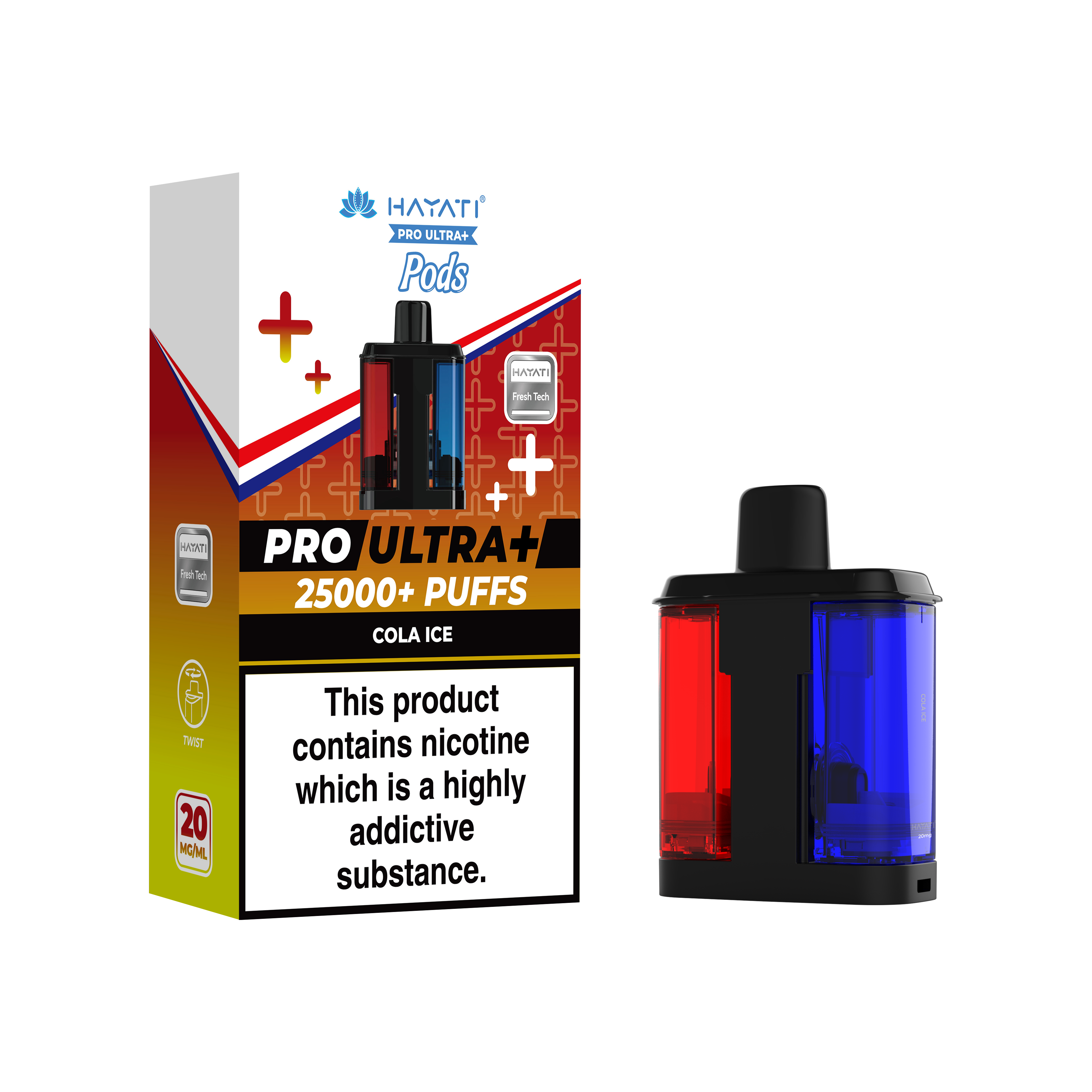 Hayati® Pro Ultra+ 25K Prefilled Pods (20mg)
