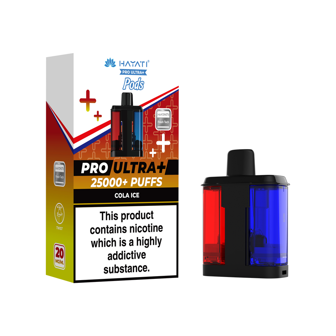 Hayati® Pro Ultra+ 25K Prefilled Pods (20mg)
