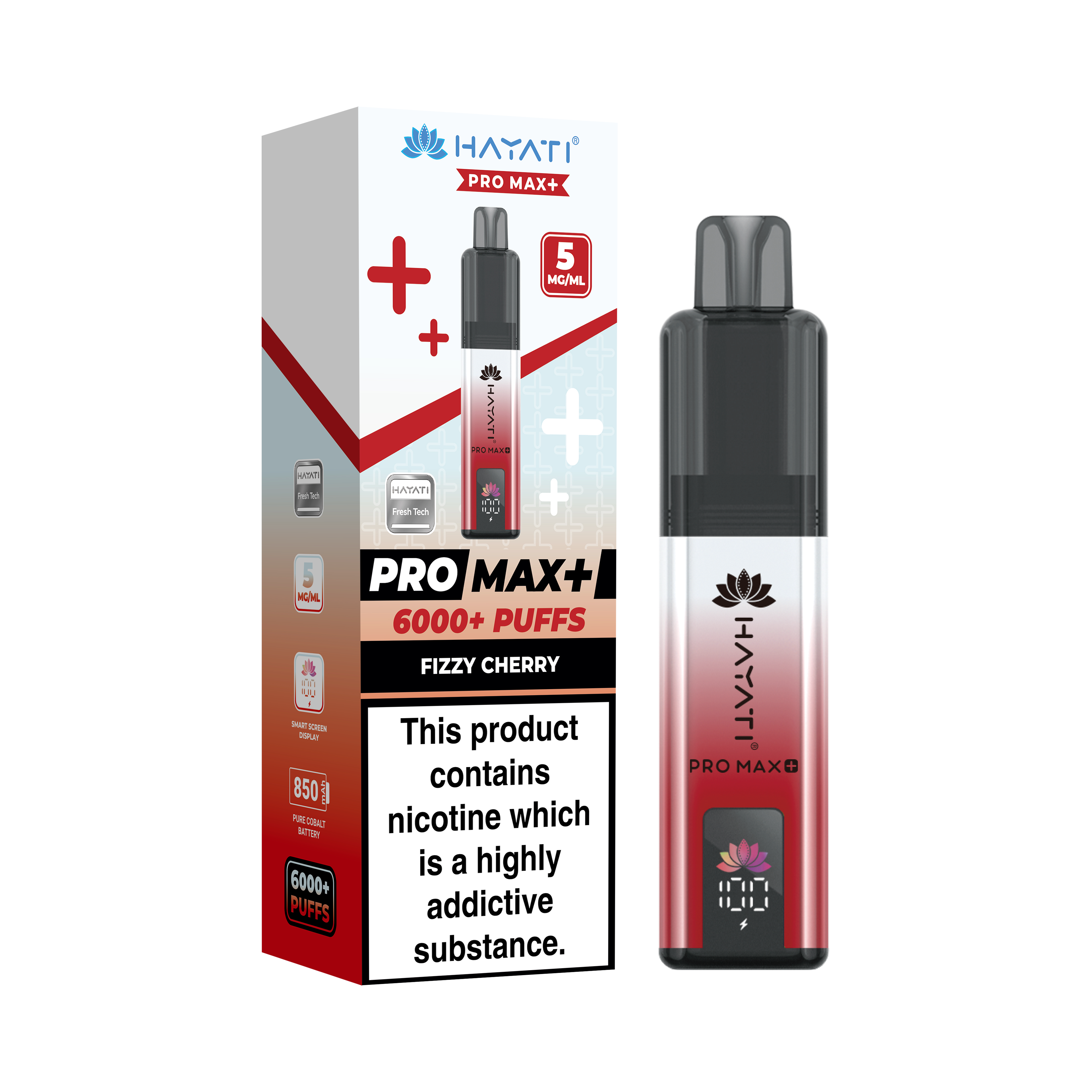 Hayati® Pro Max+ 6000+ Vape Kit (5mg)