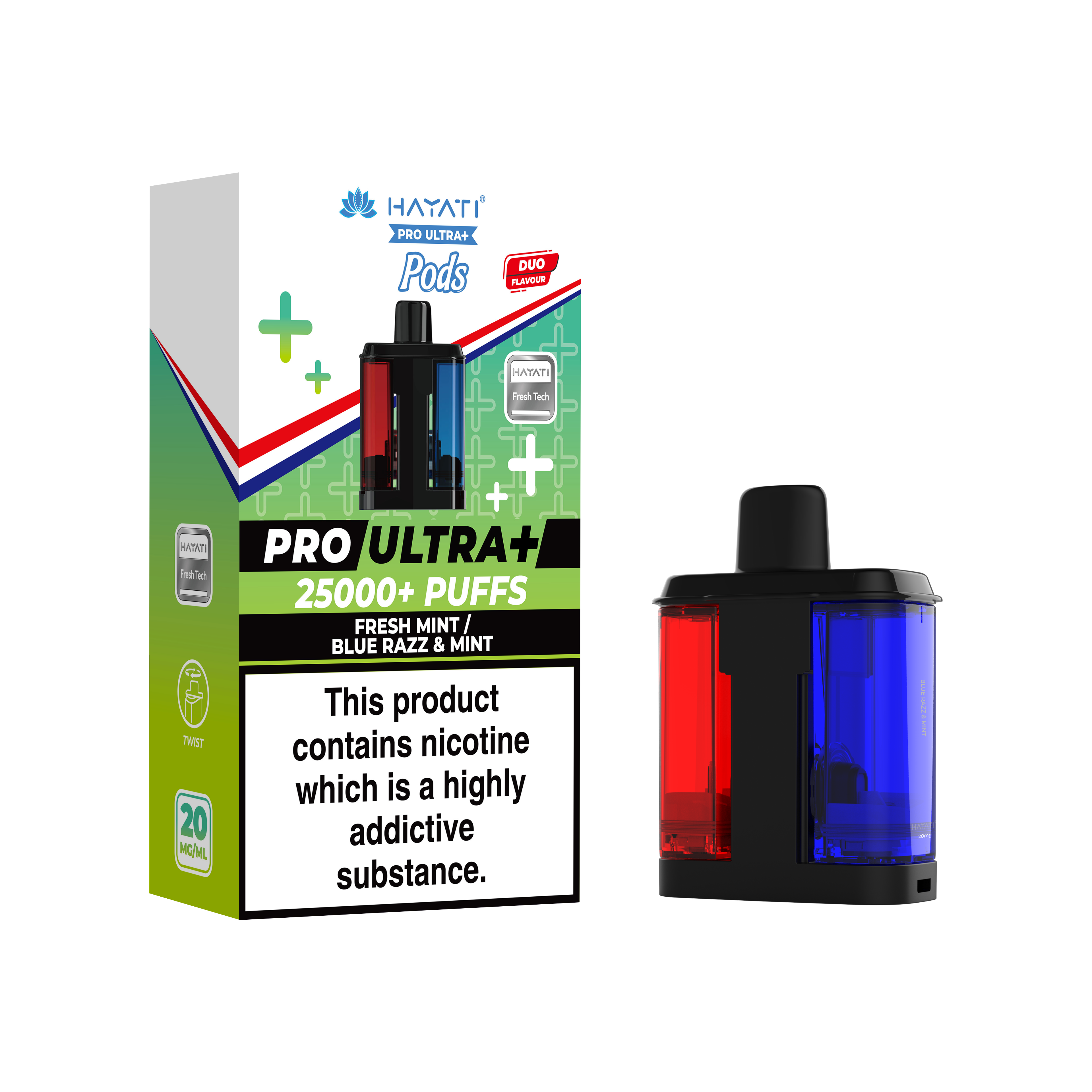 Hayati® Pro Ultra+ 25K Prefilled Pods (20mg)