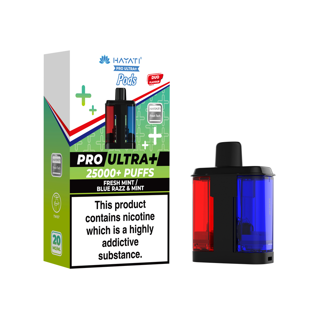Hayati® Pro Ultra+ 25K Prefilled Pods (20mg)