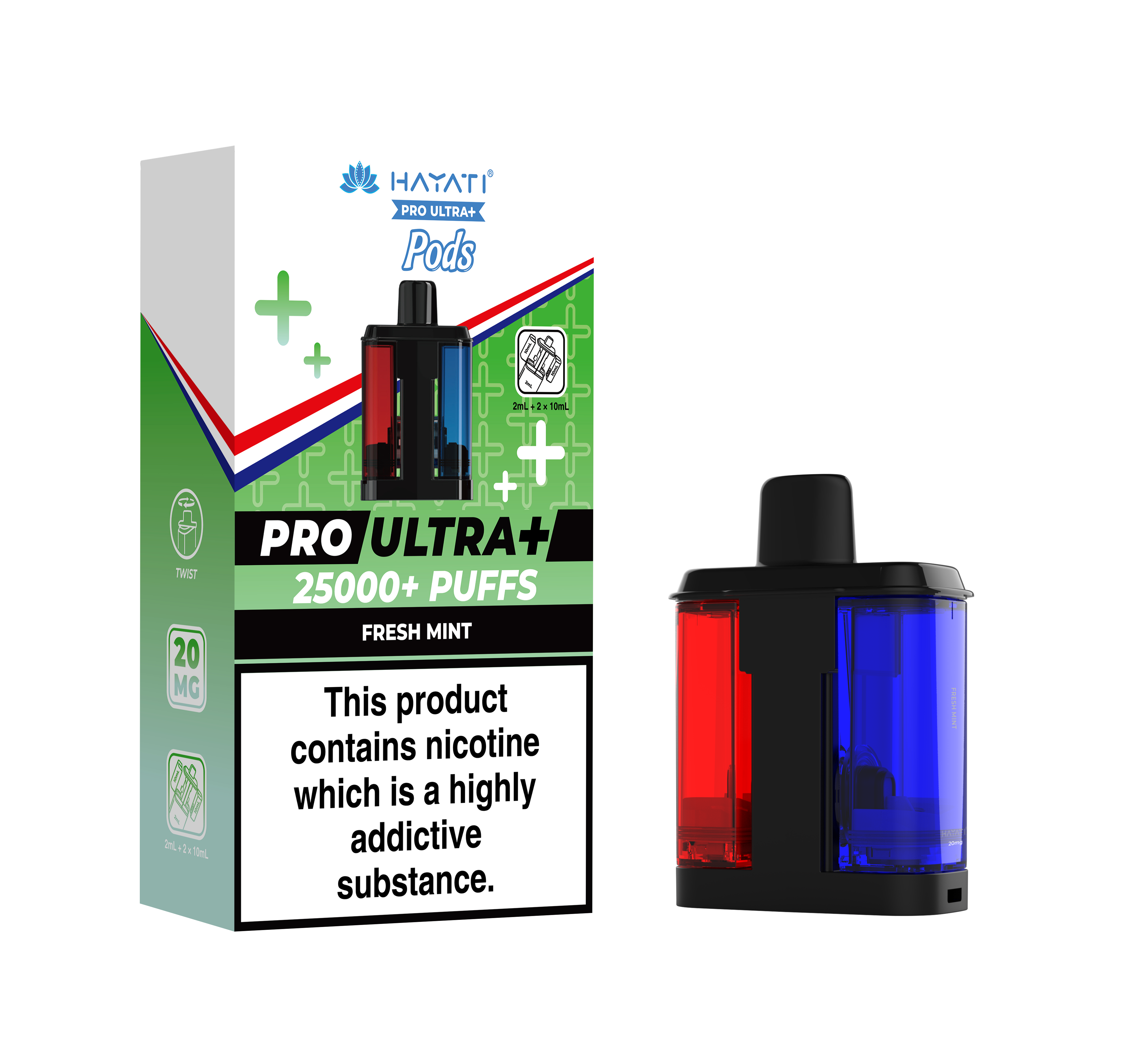 Hayati® Pro Ultra+ 25K Prefilled Pods (20mg)
