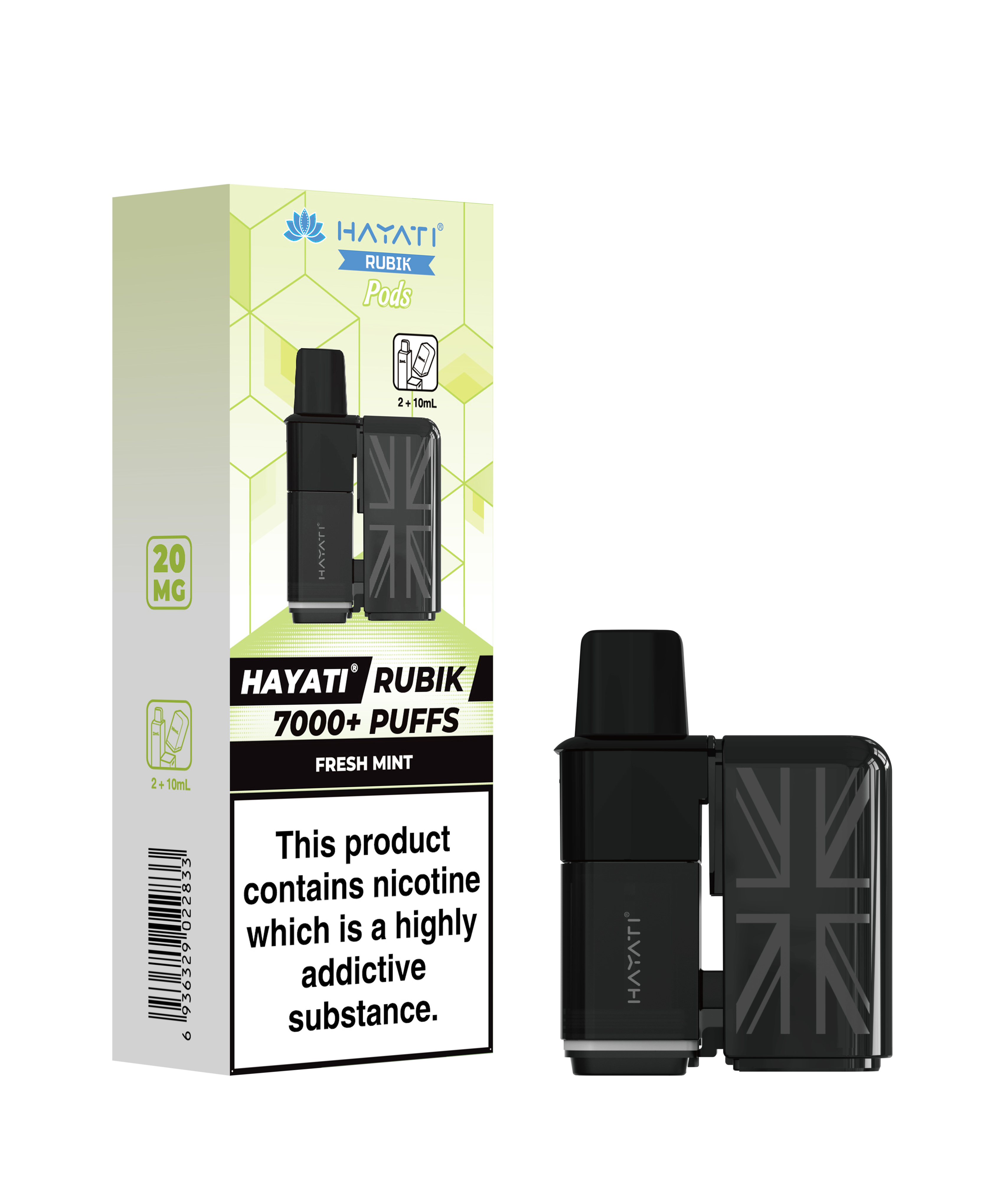 Hayati® Rubik Refillable Pods (20mg)