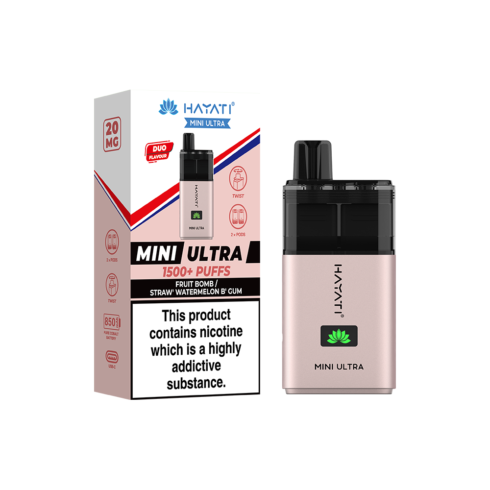 Hayati® Mini Ultra 1500+ Vape Kit (20mg)